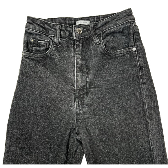 WeWoreWhat High-Waisted Slit Hem Skinny Jeans size 25 Washed Black - Picture 12 of 16